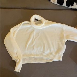 White turtle neck